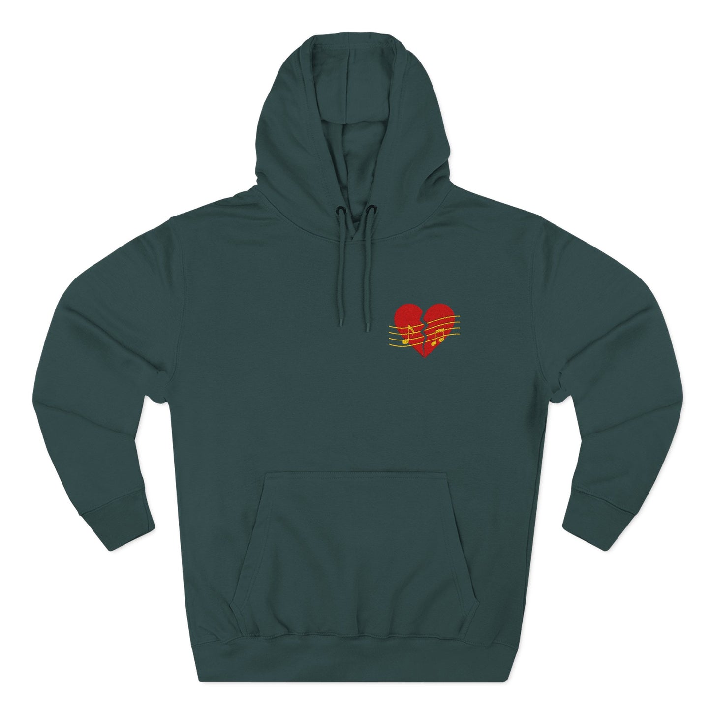 Heart Music Hoodie - Embroidered