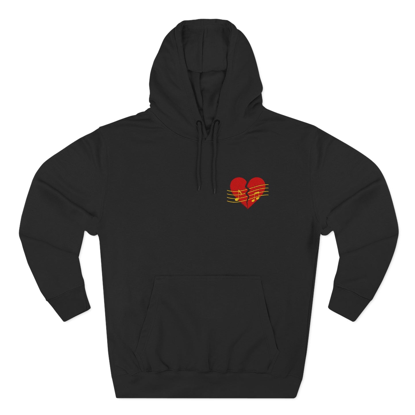 Heart Music Hoodie - Embroidered