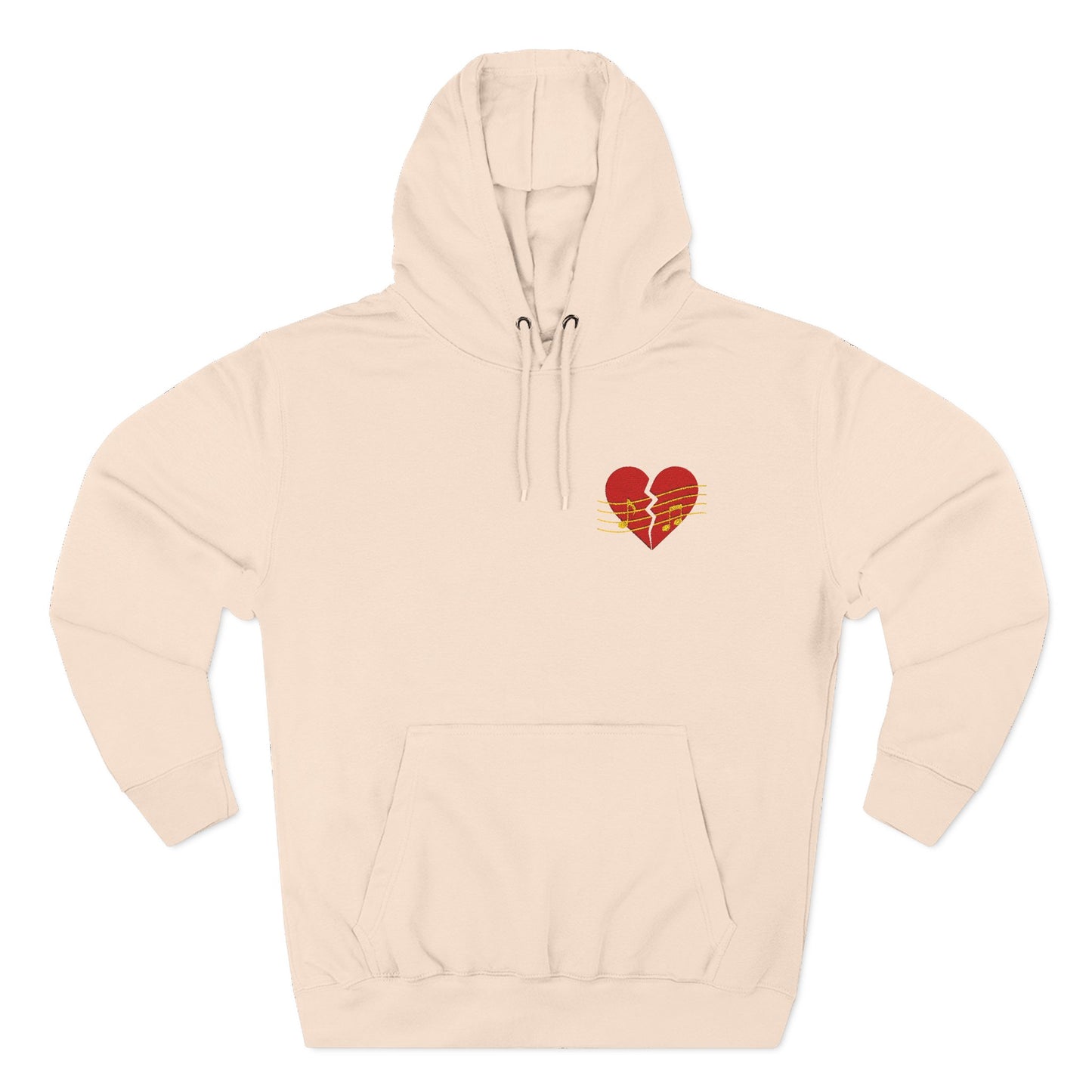 Heart Music Hoodie - Embroidered